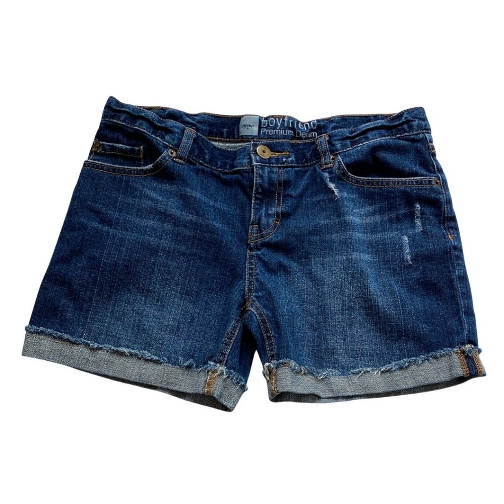 Mossimo Boyfriend Premium Dark Denim Womens Shorts 6